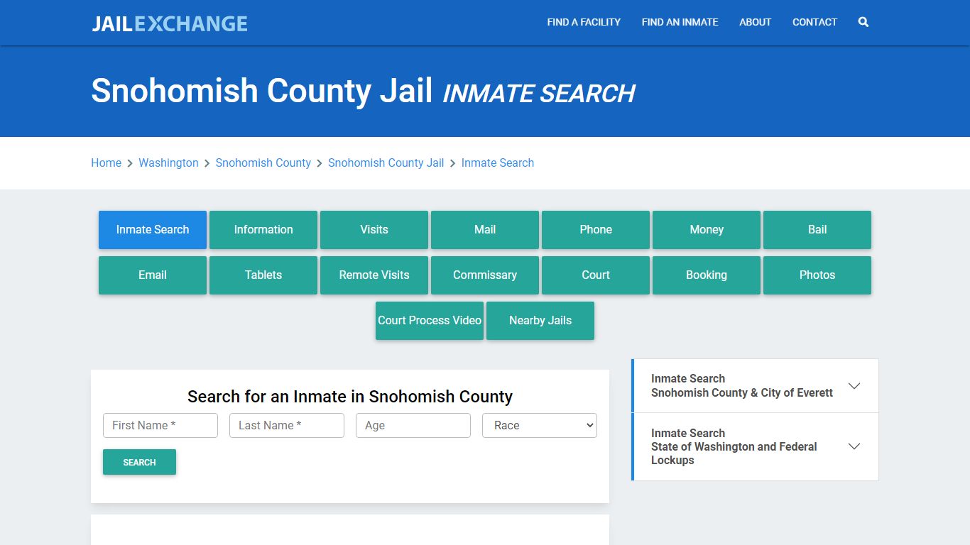 Snohomish County Jail, WA Inmate Search: Roster & Mugshots